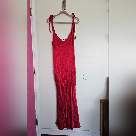 NEW Privacy Please Nina Dress In Ruby Red Size M - Picture 3 of 7